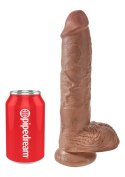 Cock 10 Inch With Balls Caramel skin tone