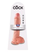 Cock 10 Inch With Balls Light skin tone