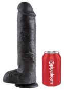 Cock 11 Inch With Balls Black