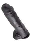 Cock 11 Inch With Balls Black