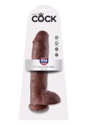 Cock 11 Inch With Balls Brown skin tone