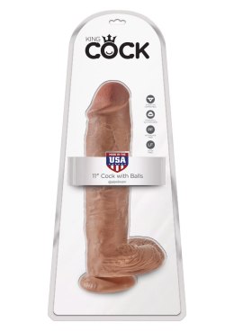 Cock 11 Inch With Balls Caramel skin tone