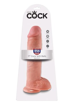 Cock 11 Inch With Balls Light skin tone