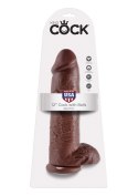 Cock 12 Inch With Balls Brown skin tone