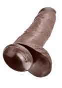 Cock 12 Inch With Balls Brown skin tone