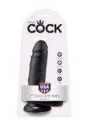 Cock 7 Inch With Balls Black