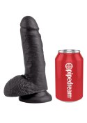 Cock 7 Inch With Balls Black