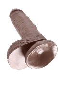 Cock 7 Inch With Balls Brown skin tone