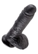 Cock 8 Inch With Balls Black