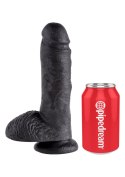 Cock 8 Inch With Balls Black