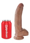 Cock 9 Inch With Balls Caramel skin tone