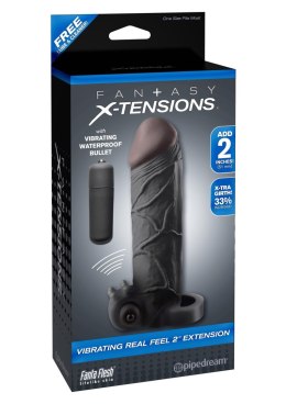 FX Vibrating Real Feel 2 Inch Black