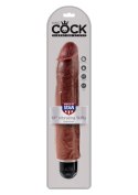 King Cock 10 Inch Vibr Stiffy Brown skin tone