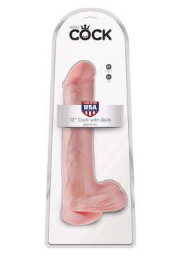 King Cock 13Inch With Balls Light skin tone