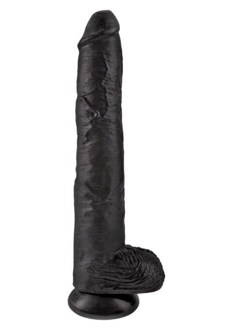 King Cock 14Inch With Balls Black