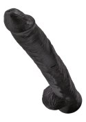 King Cock 14Inch With Balls Black