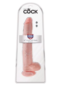 King Cock 14Inch With Balls Light skin tone