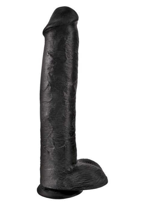 King Cock 15Inch With Balls Black