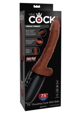 King Cock Plus Triple Threat Brown skin tone