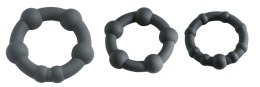 MALESATION Black Pearl Ring Set Malesation