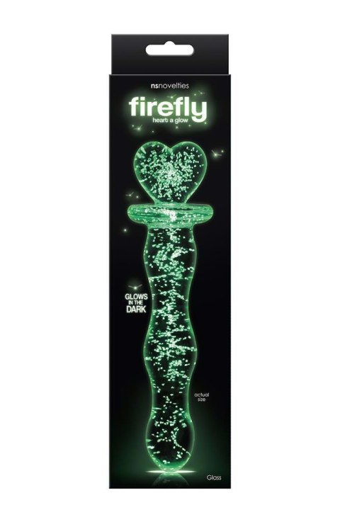 FIREFLY GLASS HEART A GLOW CLEAR NS Novelties