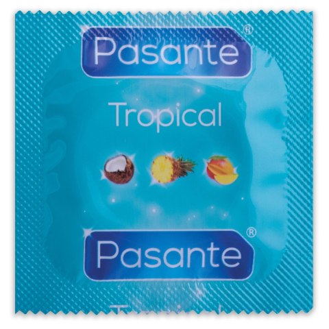 Prezerwatywy lateksowe smakowe Tropical 1 szt Pasante