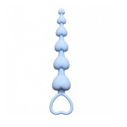 Plug-Anal Heart's Beads Blue Lola Toys