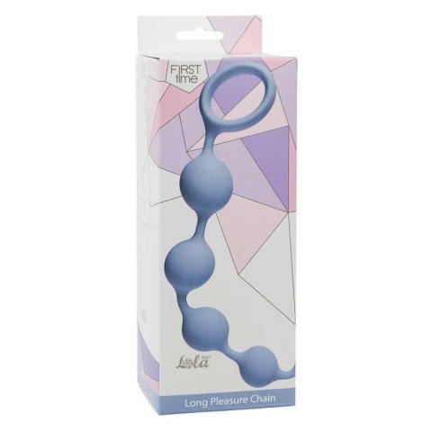 Plug-Anal Long Pleasure Chain Blue Lola Toys