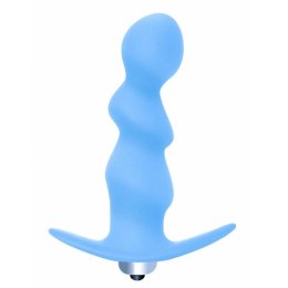 Plug-Butt plug with vibration Spiral Anal Plug Blue Lola Toys