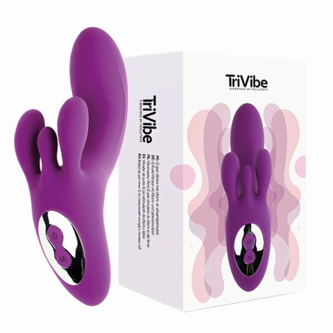 FeelzToys - TriVibe G-Spot Vibrator met Clitoris & Schaamlippen Stimulatie Paars FeelzToys