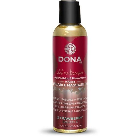 Dona - Kusbare Massageolie Aardbei Soufflé 110 ml Dona