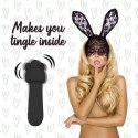 FeelzToys - Mister Bunny Massage Vibrator met 2 Dopjes Zwart FeelzToys