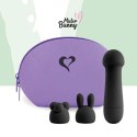 FeelzToys - Mister Bunny Massage Vibrator met 2 Dopjes Zwart FeelzToys