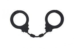 Kajdanki-Silicone Handcuffs Party Hard Suppression Black Lola Games