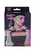 Kajdanki-Silicone Handcuffs Party Hard Suppression Black Lola Games