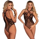 Body czarne z dziurką w kroku Corsetti Margam S/L LivCo Corsetti Fashion