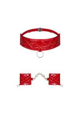 Bielizna-Hunteria kajdanki i choker O/S Obsessive