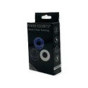 Ring-Donut Cockring 3 Pack-3 colors blue/clear/black Power Escorts