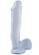 12Inch Dong with Suction Cup Transparent