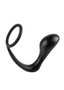 Ass-Gasm Cockring Plug Black