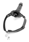 Deluxe Ball Gag with Dildo Black