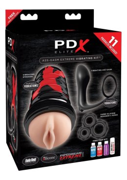 Elite Ass Gasm Vibrating Kit Black