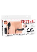 Vibrating Strapless Strap-On Black