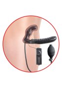 Vibrating Strapless Strap-On Black