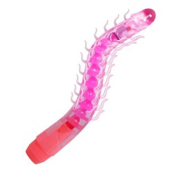 Zginane wibrujące dildo z wypustkami 23,5 cm BAILE