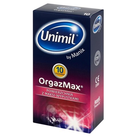 Prezerwatywy orgazmowe stymulujące wypustki 10szt Unimil