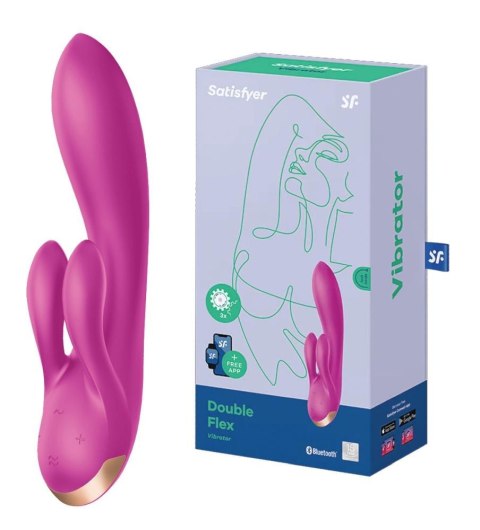 Wibrator-Double Flex Connect App (Violet) Satisfyer