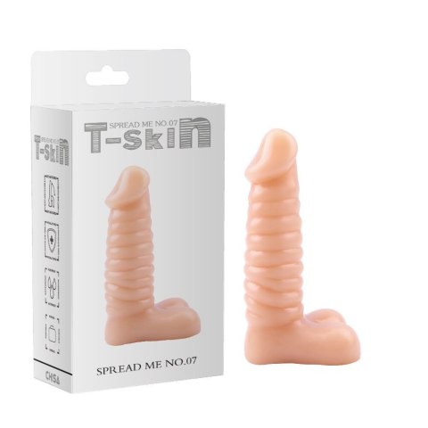 Dildo realistyczne naturalny penis jądra sex 16cm T-skin