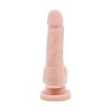 Dildo wyginane realistyczne jądra przyssawka 15cm T-skin Real