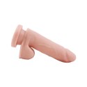 Dildo wyginane realistyczne jądra przyssawka 15cm T-skin Real